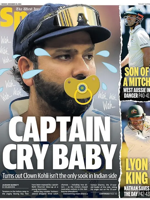 Captain Cry Baby: Australian Media’s Dig at Rohit Sharma